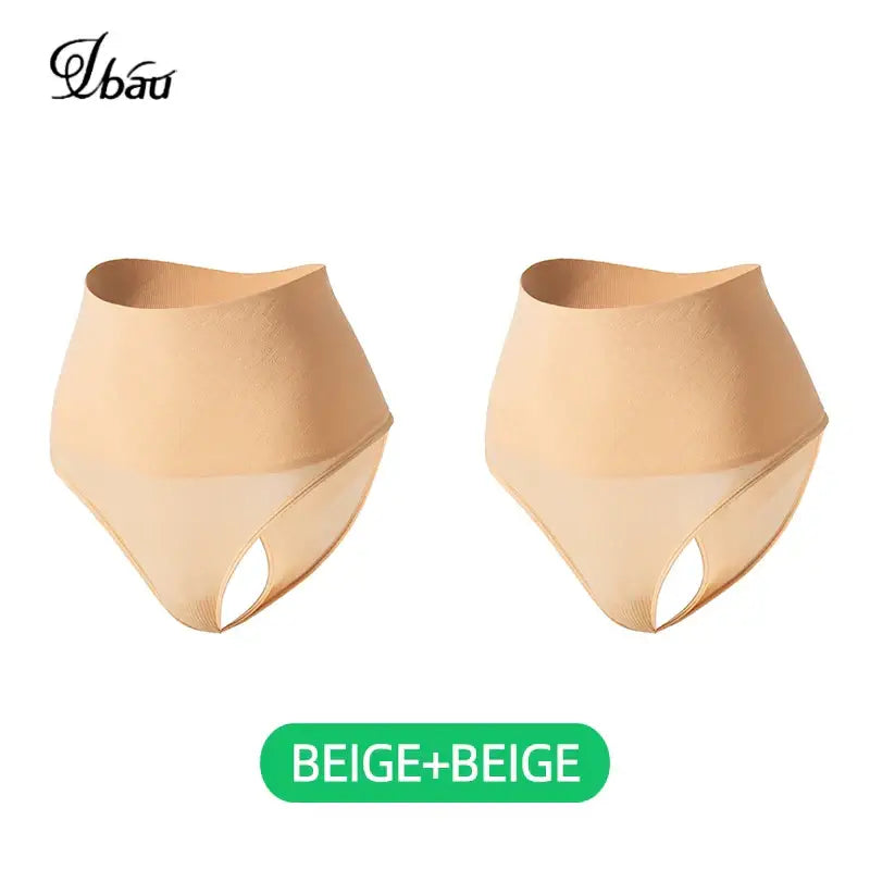 Culottes String Femme Taille Haute Contrôle Ventre Sculptant Nylon Élasthanne - 2PCS Group 1 / L