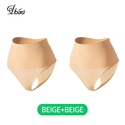 Culottes String Femme Taille Haute Contrôle Ventre Sculptant Nylon Élasthanne - 2PCS Group 1 / L