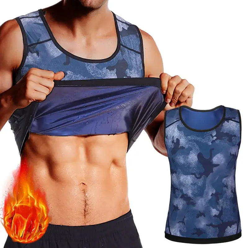 Gilet Sauna Homme Taille Formateur Ventre Plat Compression Entraînement