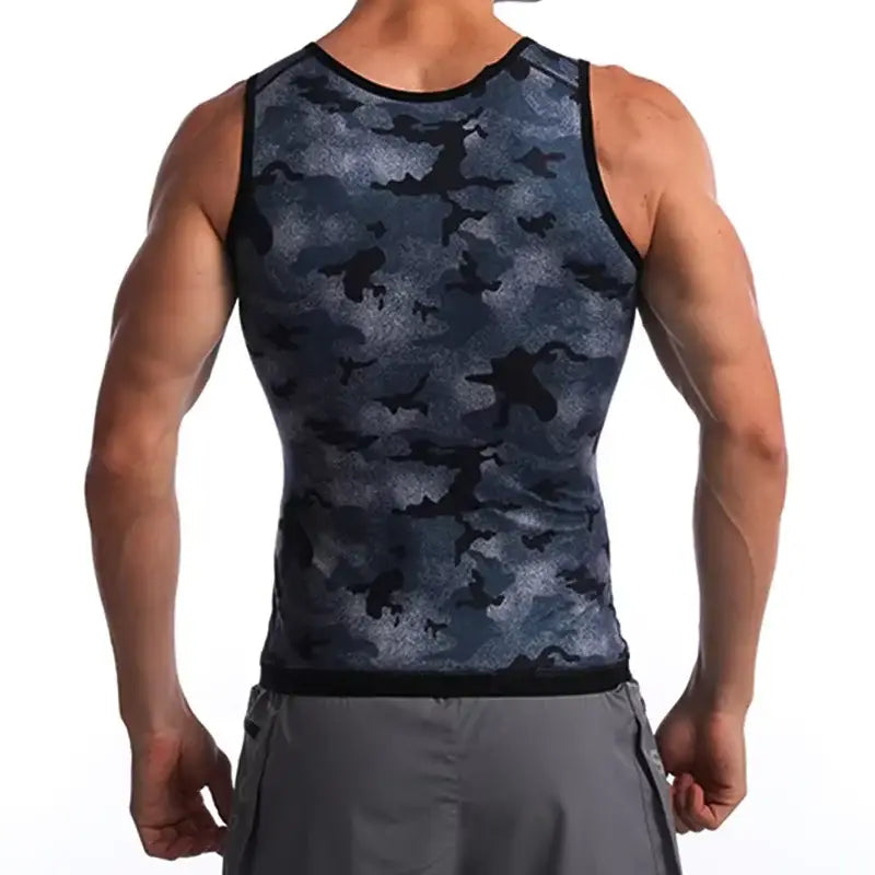 Gilet Sauna Homme Taille Formateur Ventre Plat Compression Entraînement
