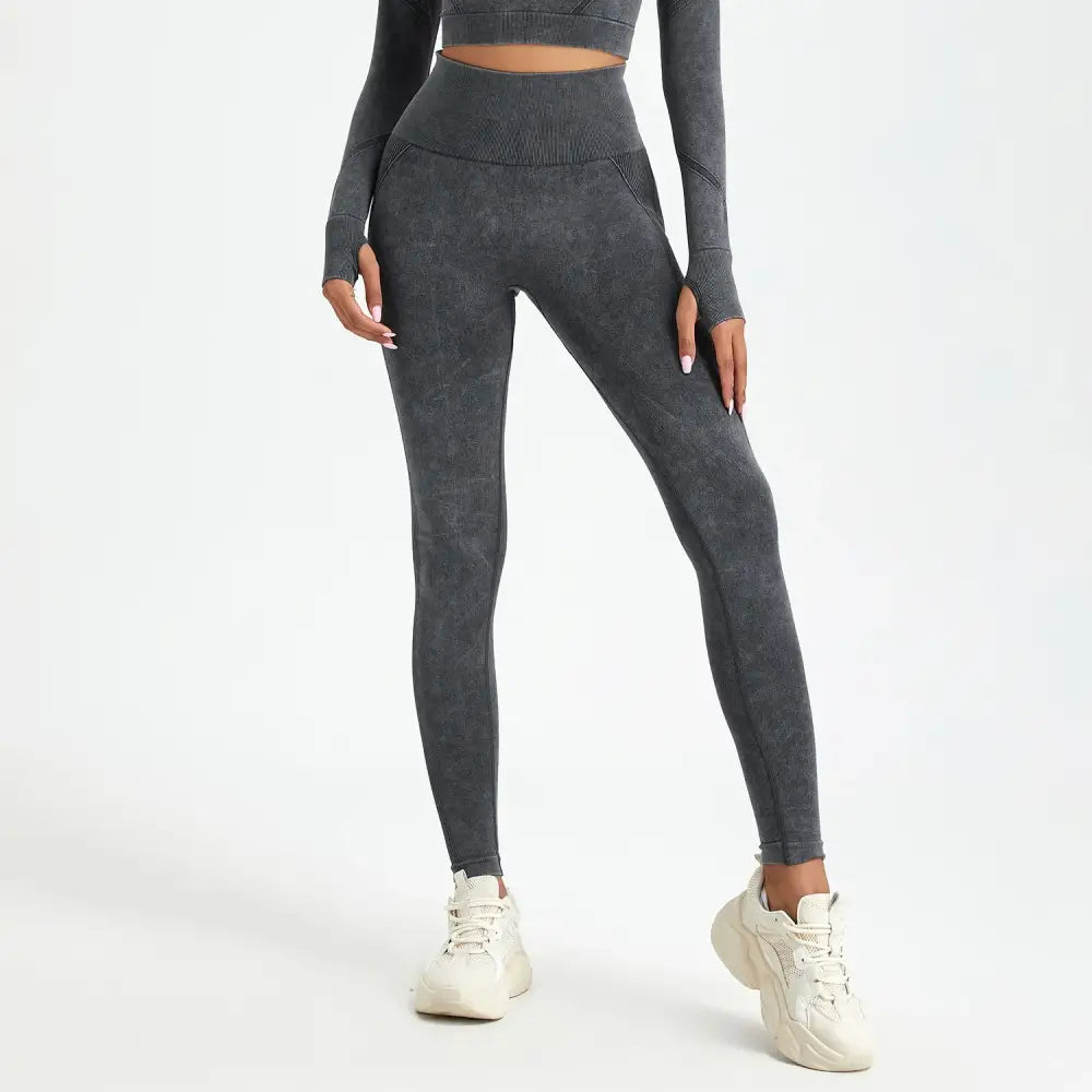 Legging Gainant Amincissant Femme - Noir / L