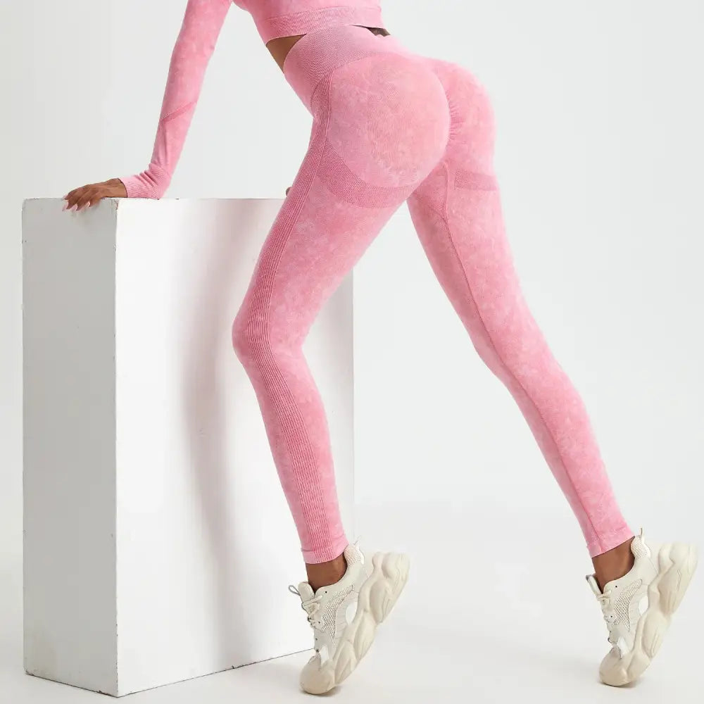 Legging Gainant Amincissant Femme - Rose / L