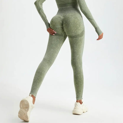 Legging Gainant Amincissant Femme - Vert / L