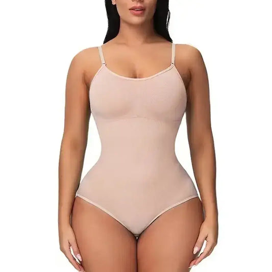 Maillot De Bain Amincissant Gainant - Couleur Unie - abricot / L