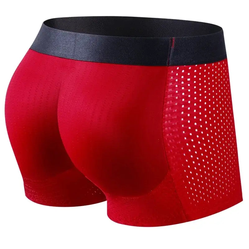 Shorts Boxer Rembourrés Hommes Avec Faux Fesses Et Rehausseur Nylon
