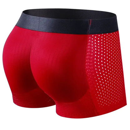 Shorts Boxer Rembourrés Hommes Avec Faux Fesses Et Rehausseur Nylon