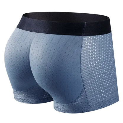 Shorts Boxer Rembourrés Hommes Avec Faux Fesses Et Rehausseur Nylon